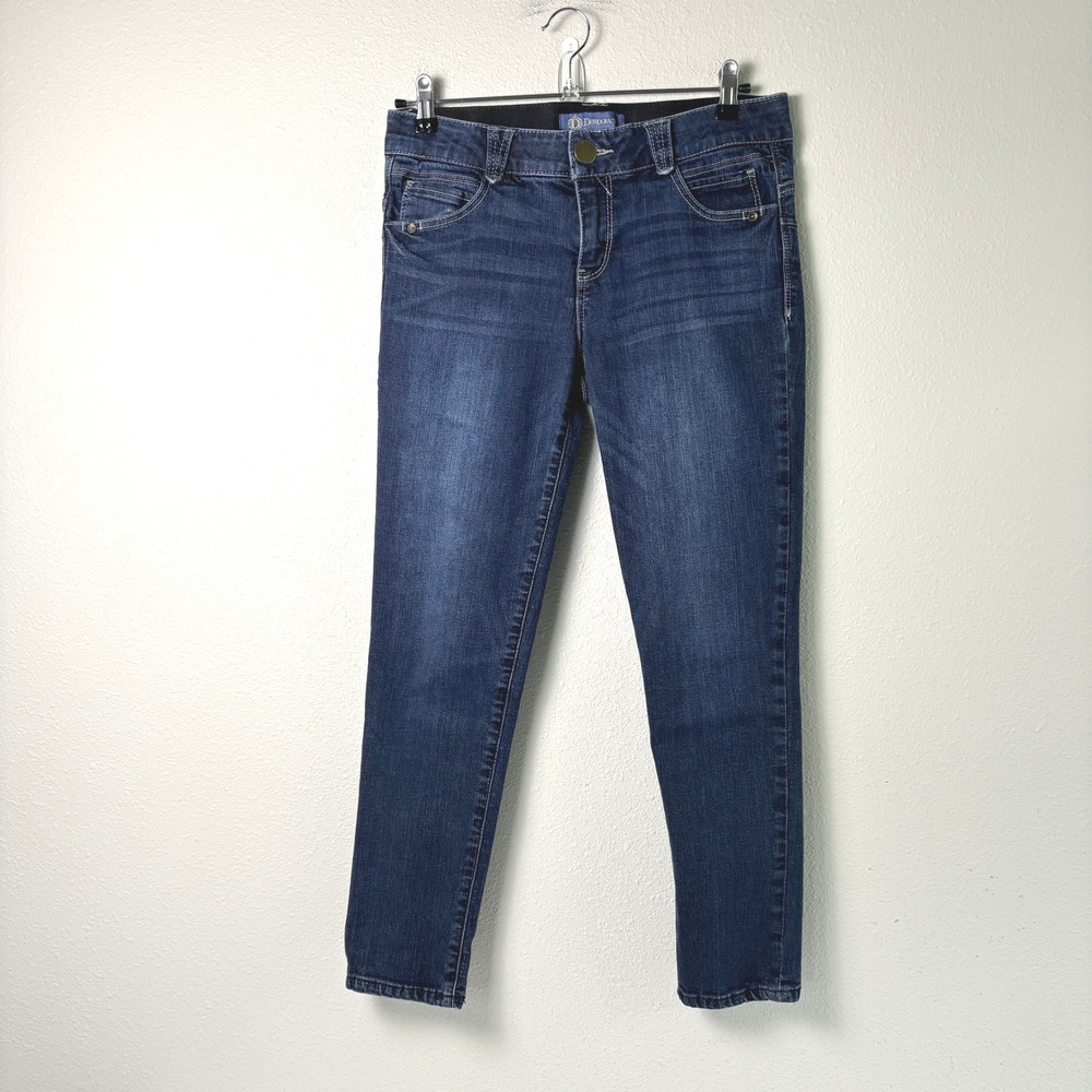Democracy Ab Solution Skimmer Jeans Womens 6 Blue Medium Wash B1176BKAN
